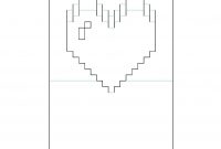 Twisting Hearts Pop Up Card Template New Pixel Heart Pop Up Card intended for Pixel Heart Pop Up Card Template