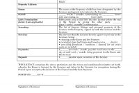 Uk Bed And Breakfast Licence Agreement  Legal Forms And Business with regard to Termination Of Lodger Agreement Template