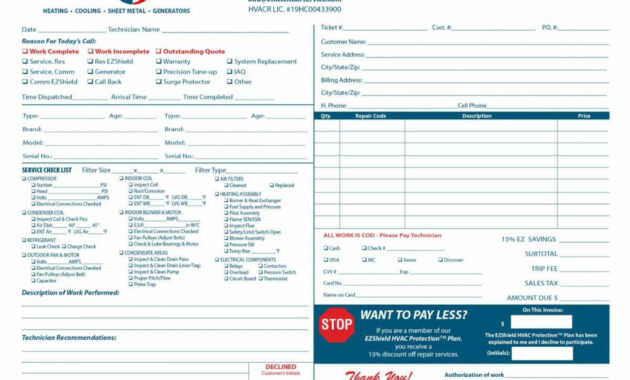 Unusual Air Conditioning Invoice Template Plan Templates ~ Fanmailus within Air Conditioning Invoice Template