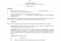 Usa Revolving Loan Agreement  Legal Forms And Business Templates intended for Commercial Loan Agreement Template