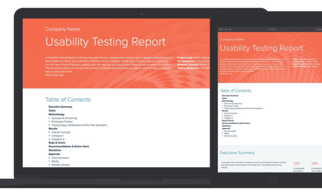 Usability Testing Report Template And Examples  Xtensio in Ux Report Template