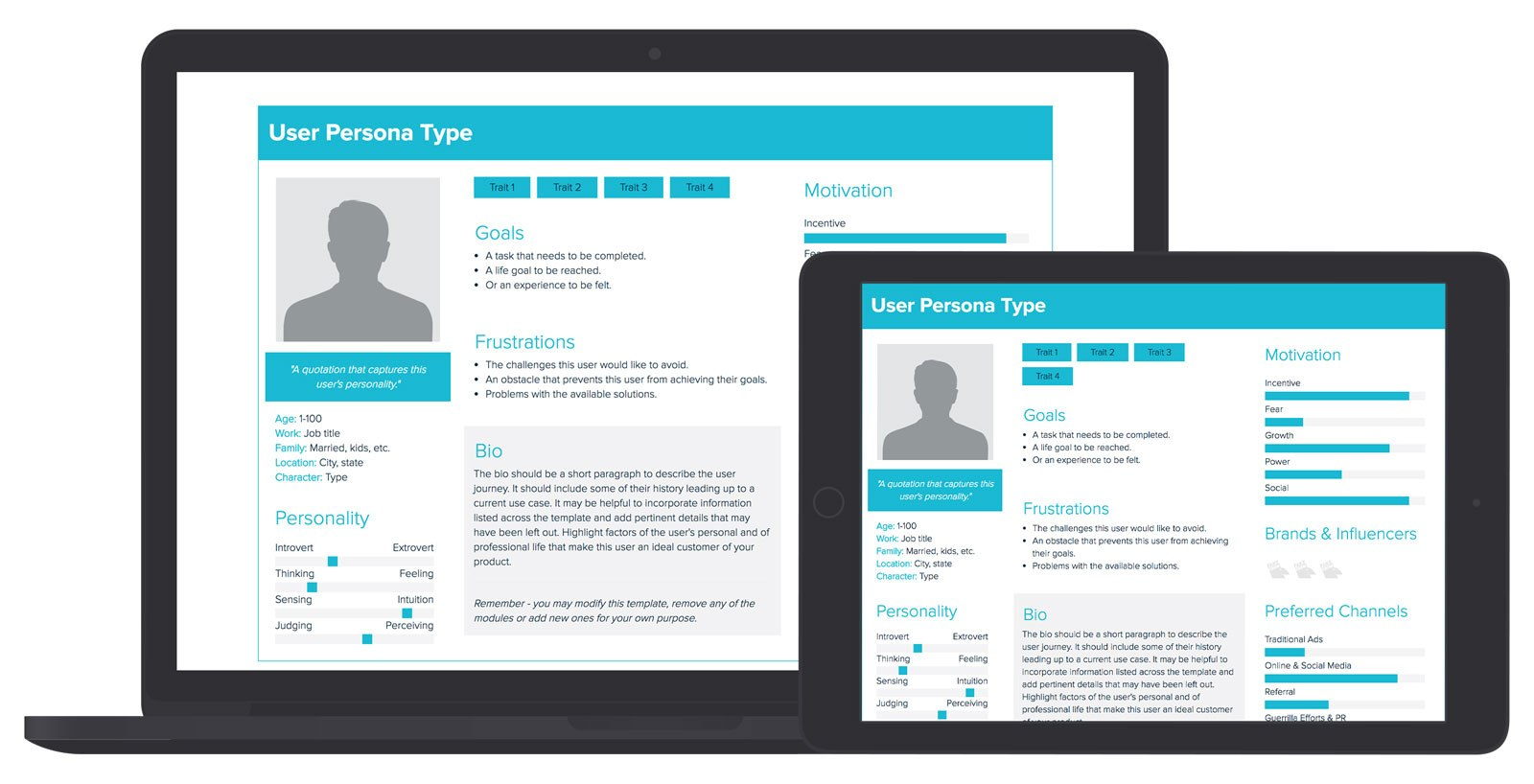 User Persona Template And Examples  Xtensio intended for Free Bio Template Fill In Blank