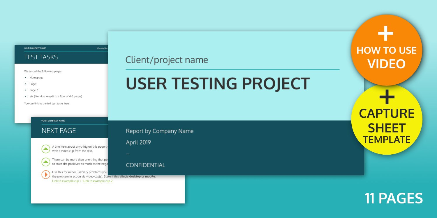 User Testing Report Template – Ux Design Templates regarding Ux Report Template
