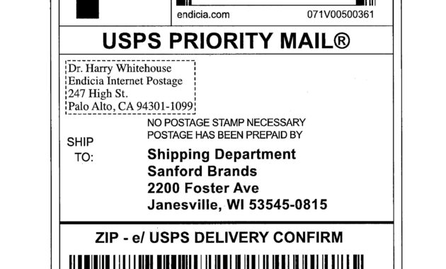Usps Shipping Label Template  Best And Professional Templates for Free Mailing Label Template For Word