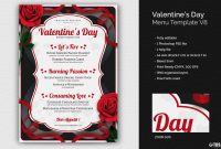 Valentines Day Menu Template Vthats Design Store inside Free Valentine Menu Templates