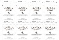 Vanilla Extract Labels Free For Personal Use  Crafty Crafty regarding Homemade Vanilla Extract Label Template