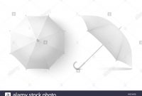 Vector D Realistic Render White Blank Umbrella Icon Set Closeup throughout Blank Umbrella Template