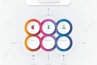 Vector Infographic D Circle Label Template Designgraph With regarding Template For Circle Labels
