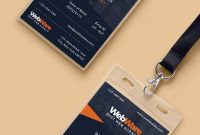 Vertical Company Identity Card Template Psd  Psd Print Template inside Company Id Card Design Template