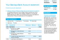Viewing Gallery For  Bank Account Statement  I'd In inside Credit Card Bill Template