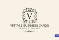 Vintage Business Card Templates  Ms Word Photoshop  Free intended for Free Business Cards Templates For Word