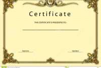 Vintage Certificate Award  Diploma Template Stock Illustration inside Beautiful Certificate Templates