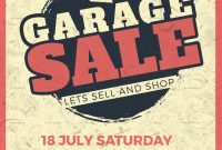 Vintage Garage Sale Flyer Template for Garage Sale Flyer Template Word
