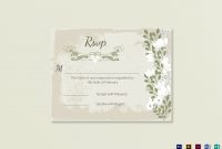 Vintage Wedding Rsvp Card Template In Psd Word Publisher pertaining to Template For Rsvp Cards For Wedding