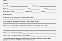 Volunteer Application Template For Nonprofit  Beconchina with regard to Volunteering Form Disclaimer Templates