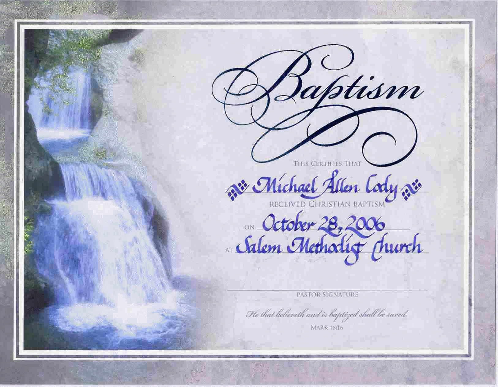 Water Baptism Certificate Templateencephaloscom Encephaloscom with Christian Baptism Certificate Template