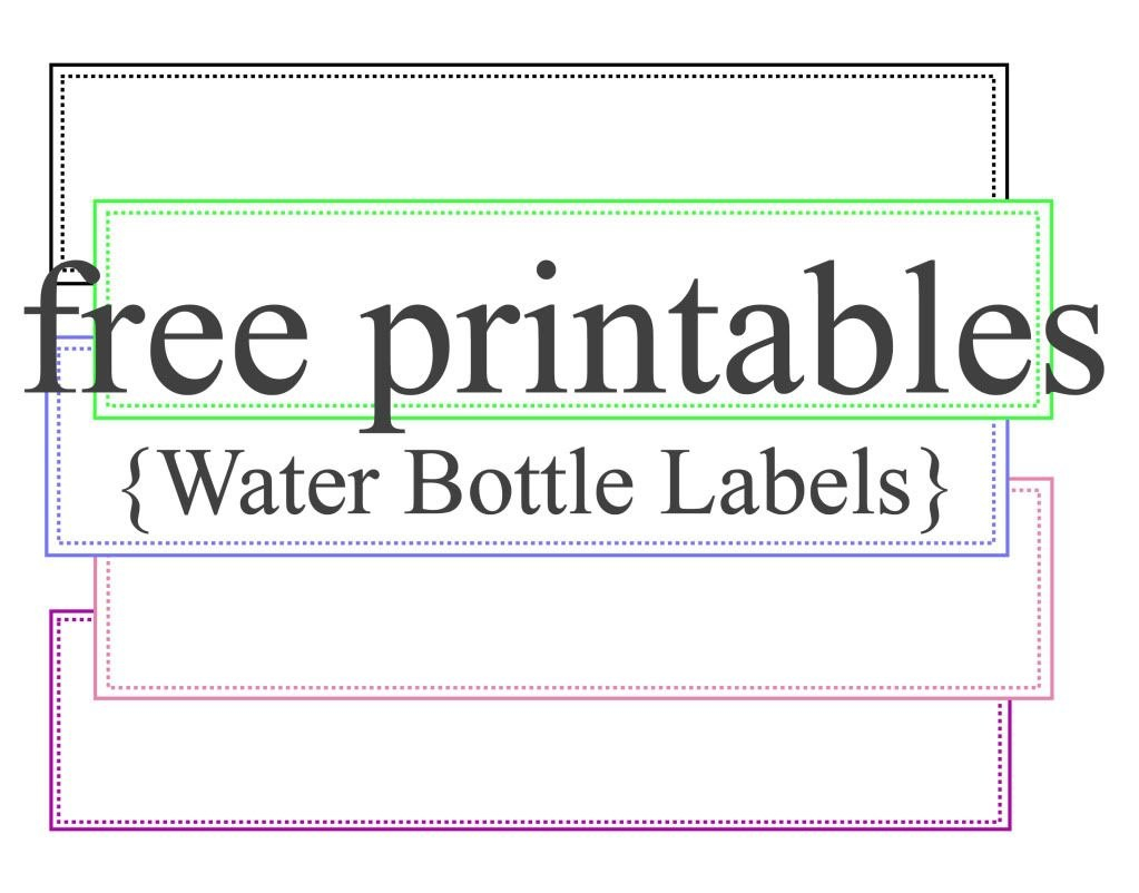 Water Bottle Labels Free Printables  Free Printables  Botellas pertaining to Printable Water Bottle Labels Free Templates
