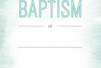 Water  Free Printable Baptism  Christening Invitation Template in Blank Christening Invitation Templates