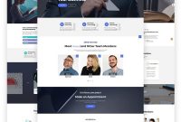Waves   In  Business One Page Website Template  Ideas  Website in One Page Business Website Template