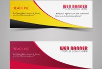 Web Banner Wavy Vector Design  Header Banner Design Template for Website Banner Design Templates