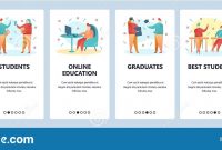 Web Site Onboarding Screens College Education And University throughout College Banner Template
