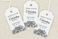 Wedding Favor Tags Templates Template Incredible Ideas Free within Bridal Shower Label Templates