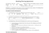 Wedding Planner Contract Template regarding Wedding Photography Terms And Conditions Template