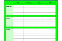 Weekly Meal Planning Templates ᐅ Template Lab pertaining to Meal Plan Template Word