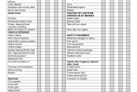 Weekly Vehicle Inspection Checklist Template  Car Maintenance Tips for Daily Inspection Report Template