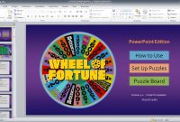 Wheel Of Fortune For Powerpoint  Gamestim with Wheel Of Fortune Powerpoint Game Show Templates