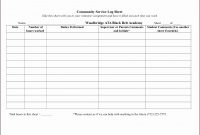Wonderful Volunteer Hours Form Template Ideas Community Service pertaining to Community Service Template Word