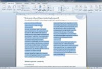 Word  Apply Columns To A Portion Of A Document  Youtube throughout 3 Column Word Template