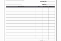 Work Invoice Template Free Or Blank Invoice Form Free – Amandaeca for Work Invoice Template Free Download