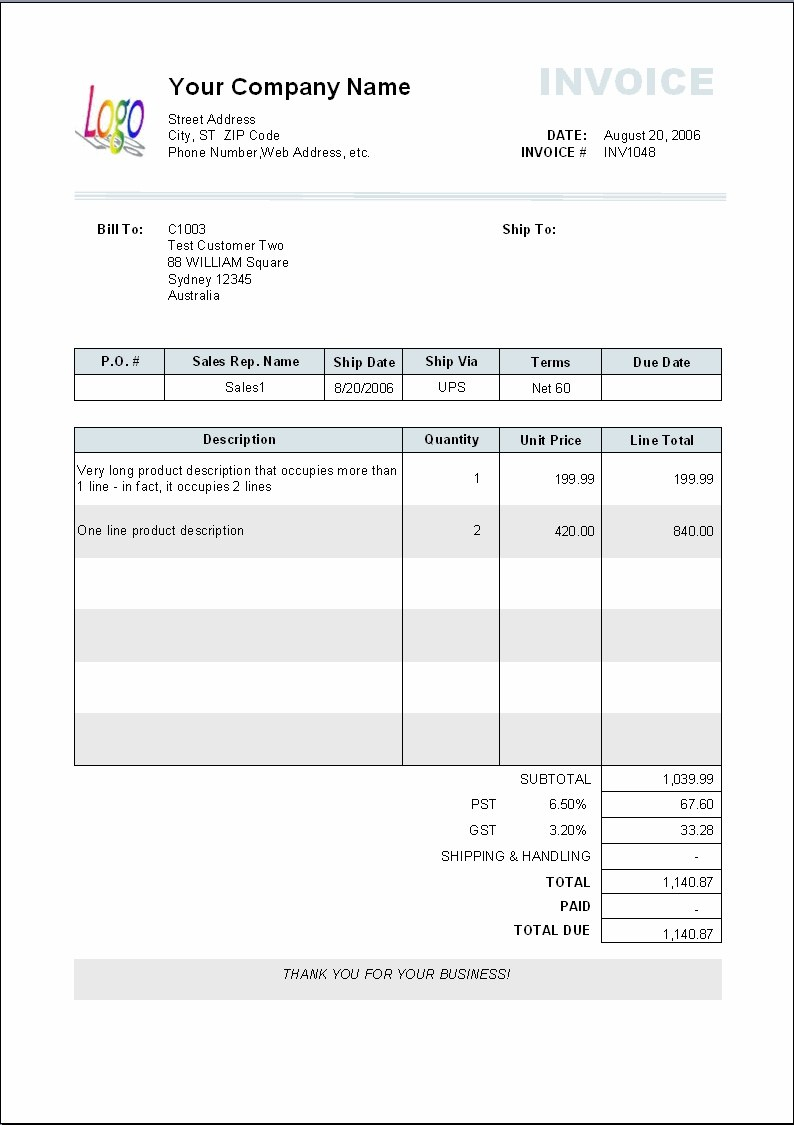 Writing An Invoice Example Invoicephotography Template Sample S inside Written Invoice Template