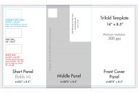 " X " Tri Fold Brochure Template  Us Press with Brochure 4 Fold Template