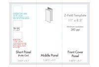 " X " Z Fold Brochure Template  Us Press in 8.5 X11 Brochure Template