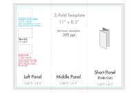 " X " Z Fold Brochure Template  Us Press pertaining to 8.5 X11 Brochure Template