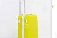 Yellow Suitcase On White Background Summer Holidays Travel Valise within Blank Suitcase Template