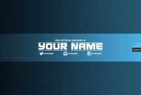 Zuhair Baloch Free Youtube Banner Template  Download Now For in Yt Banner Template