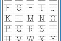 Alphabet Letter Tracing On Primary Writing Lines   Circle Time for Tracing Letters Template