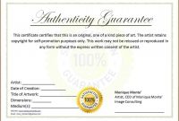 Blank Certificates Of Authenticity Templates  Dtemplates with regard to Letter Of Authenticity Template