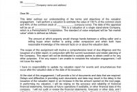 Business Valuation Engagement Letter Template Examples  Letter regarding Valuation Letter Template