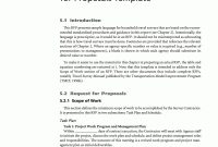 Chapter   Sample Request For Proposals Template  Standardized for Request For Proposal Response Template