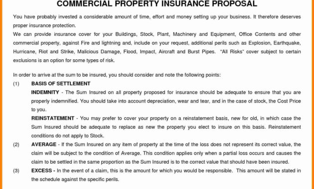 Commercial Insurance Proposal Template Elegant Mercial Proposal for Insurance Proposal Template