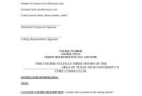 Core Curriculum Course Proposal Template Foundational Component Area for Course Proposal Template
