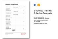 Daily Training Schedule Template Army Exercise Plan Excel  Smorad within Training Agenda Template