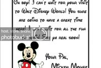 Disney Welcome Letter Template – Mangtab pertaining to Disney Letter Template