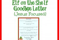 Elf On The Shelf Farewell Letter Printable  Elf On The Shelf  Elf regarding Elf On The Shelf Goodbye Letter Template