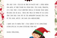 Elf On The Shelf Goodbye Letter  Free Printable for Goodbye Letter From Elf On The Shelf Template