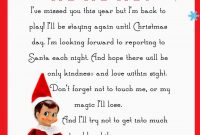 Elf On The Shelf Letter Free Printable  Christmas  Elf On The intended for Elf On The Shelf Letter From Santa Template